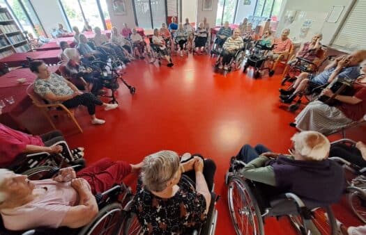Harmonika zněla Domovem – radostné odpoledne s paní harmonikářkou